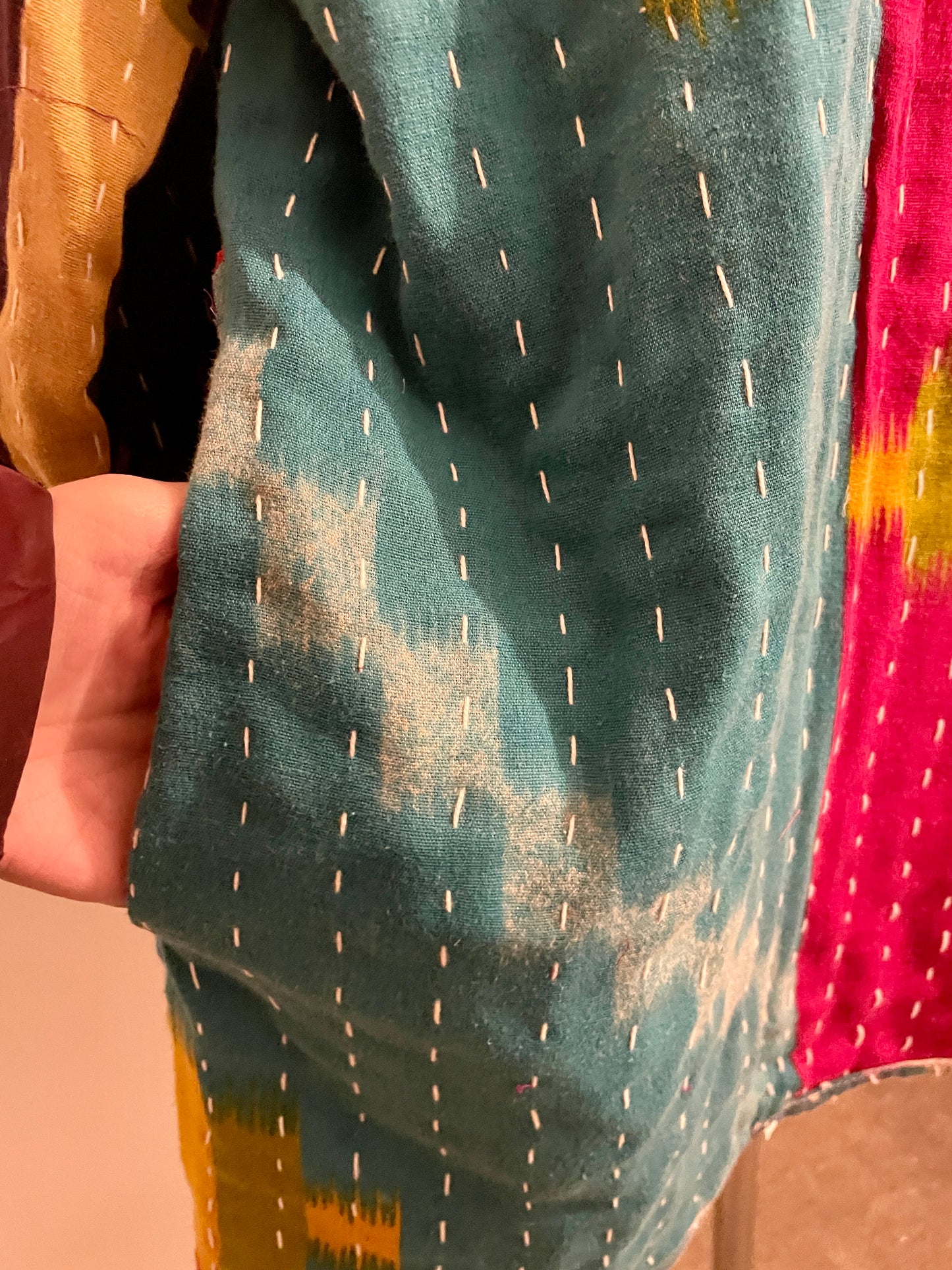 Vintage Reversible Kantha Hoodie