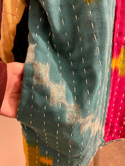 Vintage Reversible Kantha Hoodie