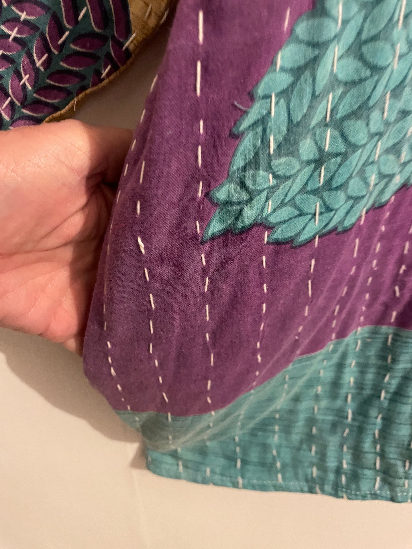 Vintage Reversible Kantha Hoodie