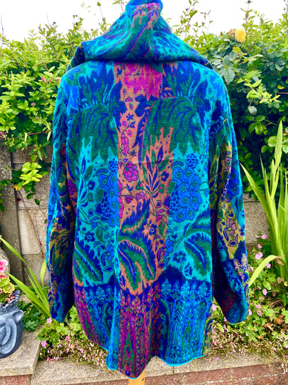 Hooded Indian Blanket Jacket