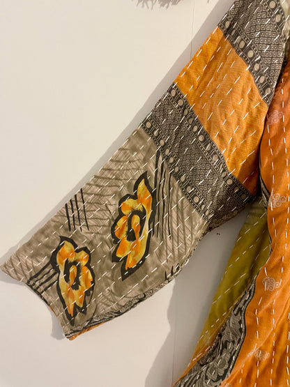 Vintage Reversible Kantha Hoodie