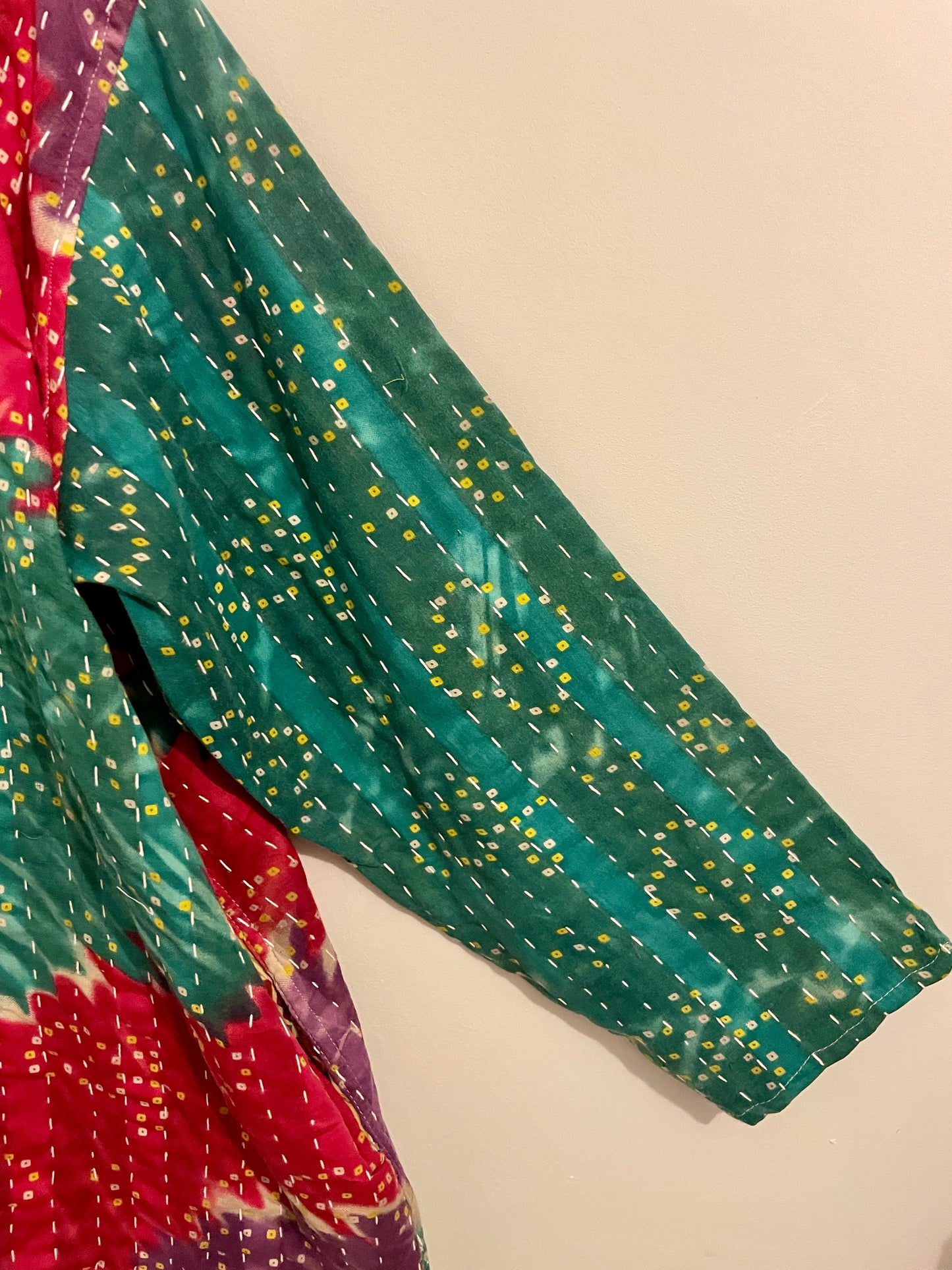 Vintage Reversible Kantha Hoodie