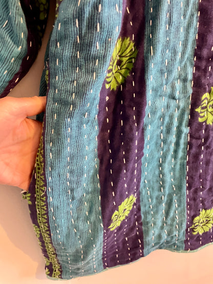 Vintage Reversible Kantha Hoodie