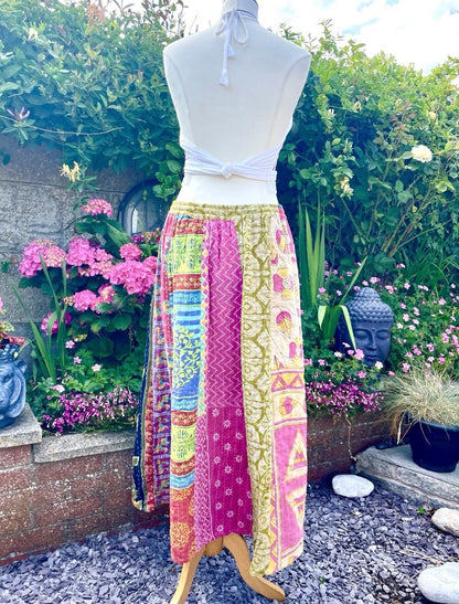 Vintage Indian kantha Skirt