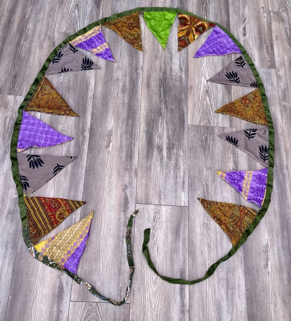 Recycled Sari Bunting/Garland