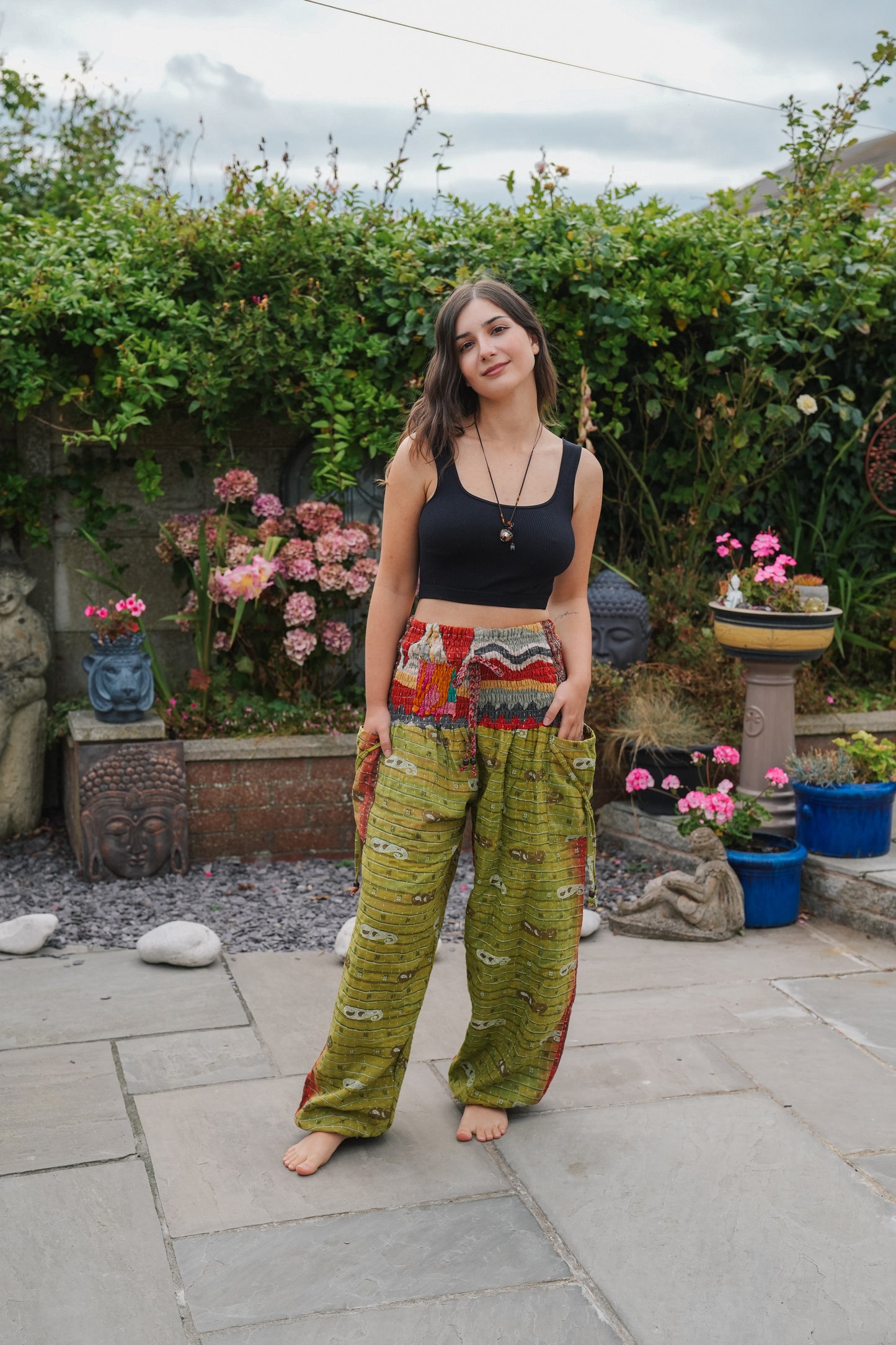 Vintage Kantha Harem Pants