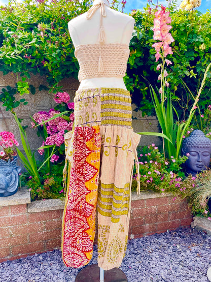 Harem Kantha pants rear view
