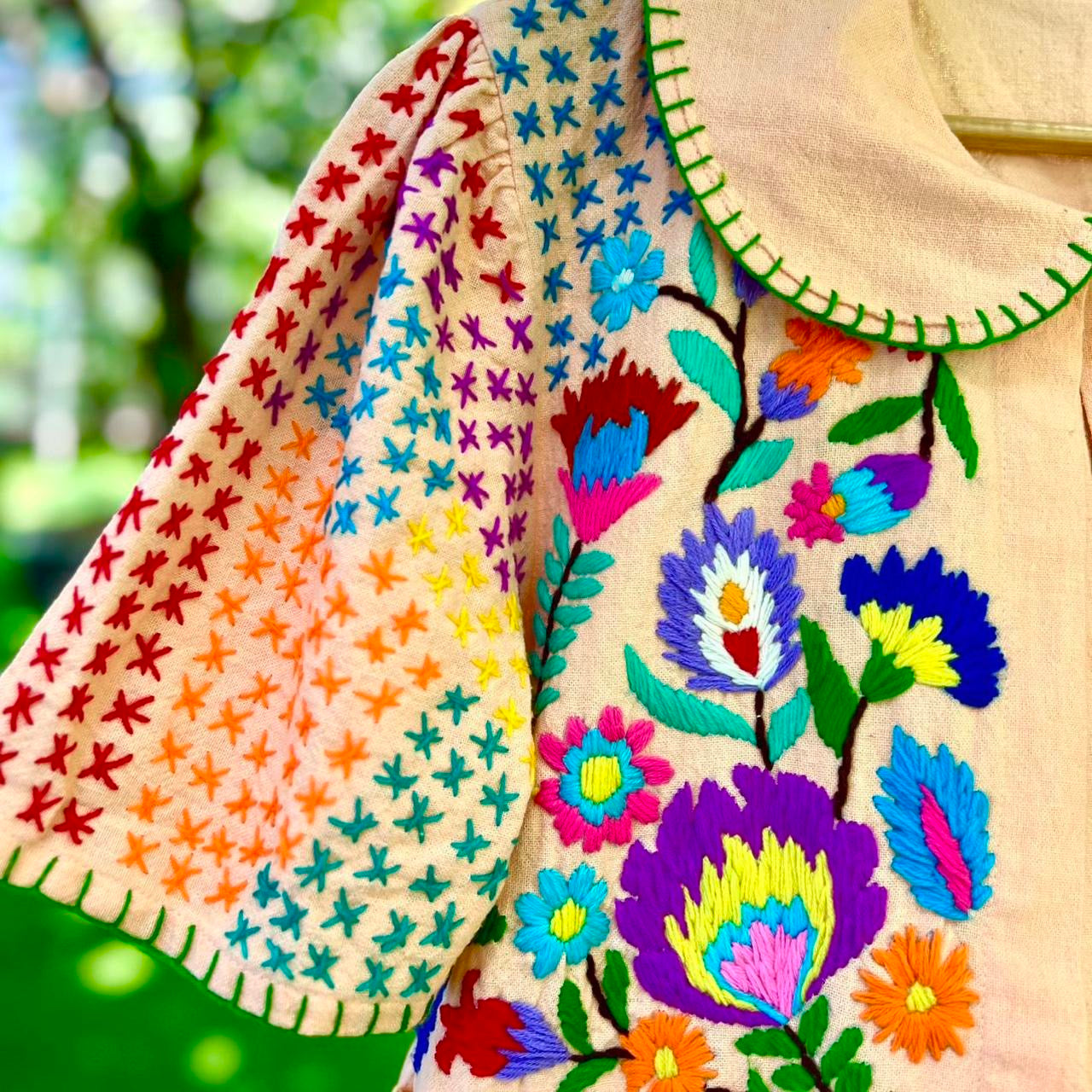 Vintage Thai Hand Embroidered Over Jacket