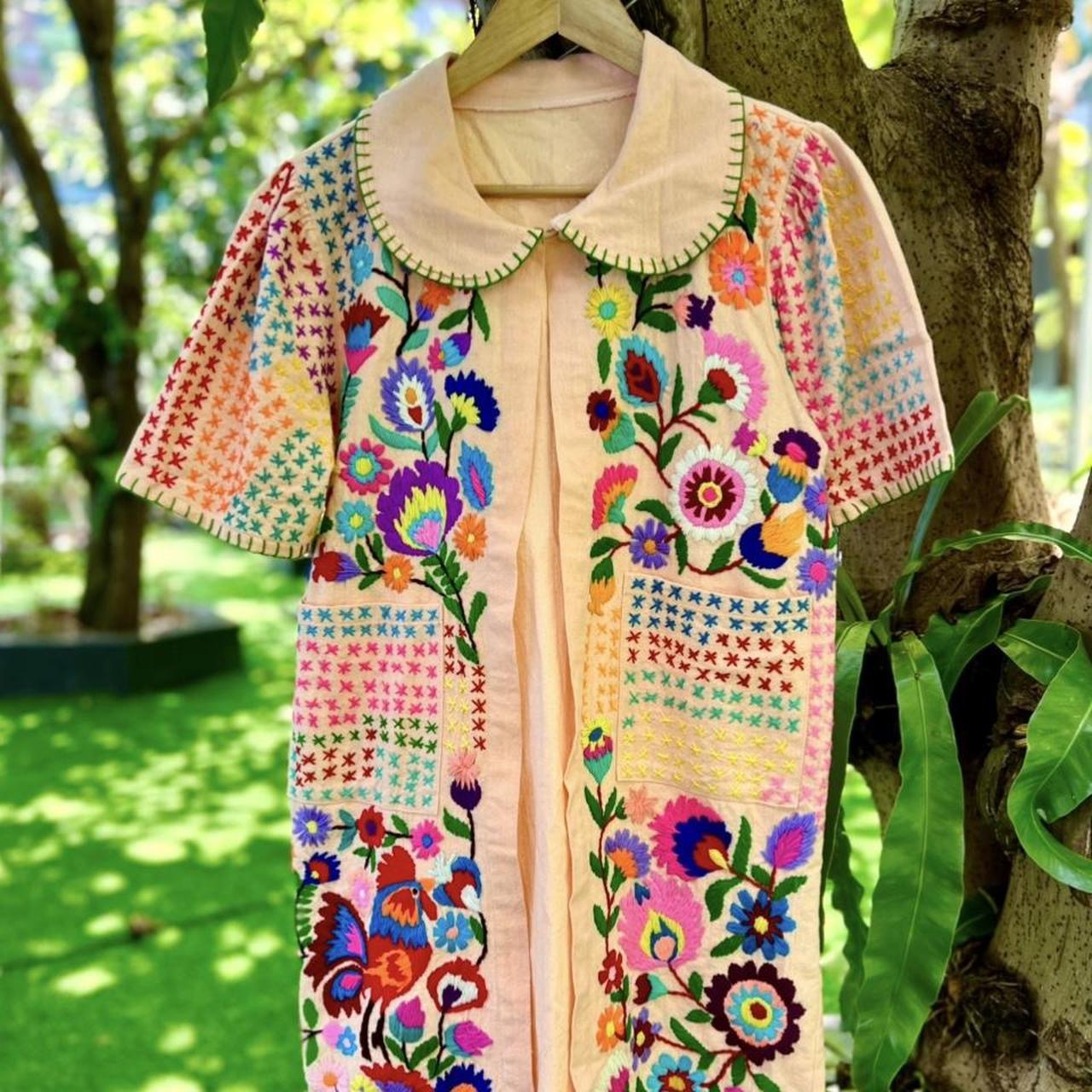 Vintage Thai Hand Embroidered Over Jacket