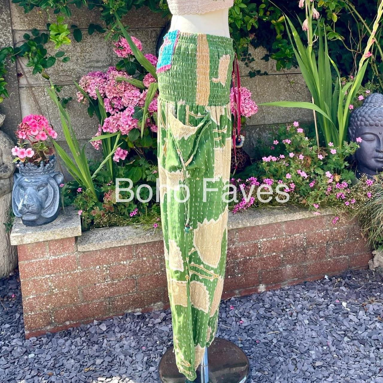 Vintage Kantha Harem Pants