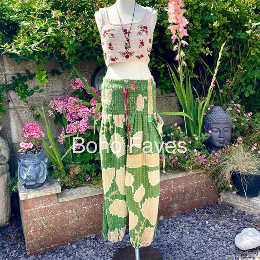Vintage Kantha Harem Pants