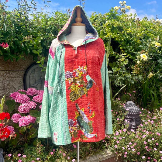 Vintage Kantha Hoodie