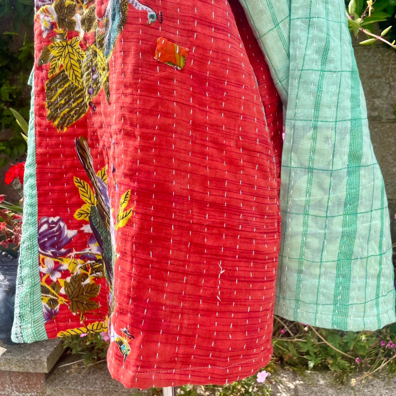 Vintage Kantha Hoodie