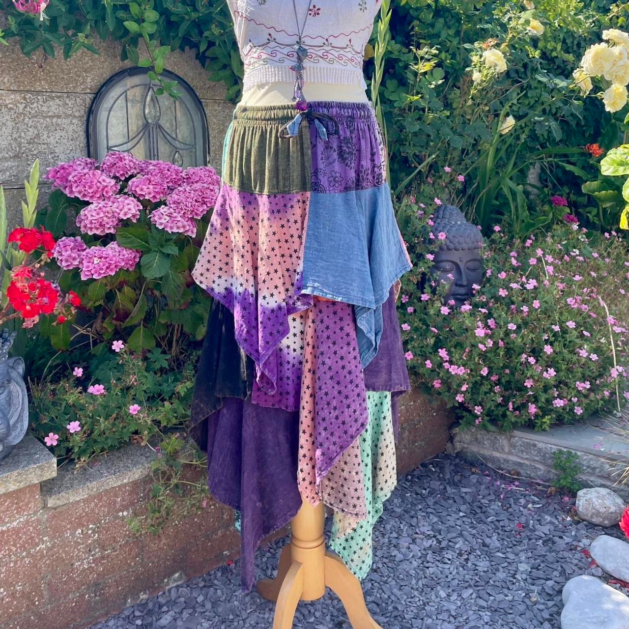 Nepali Patchwork Maxi Skirt