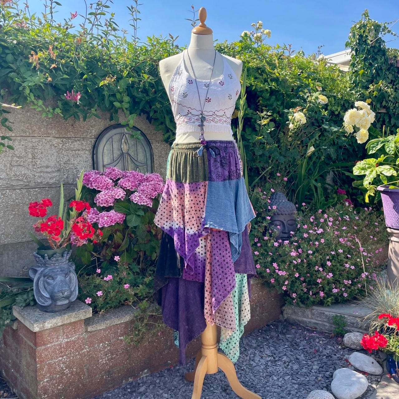 Nepali Patchwork Maxi Skirt