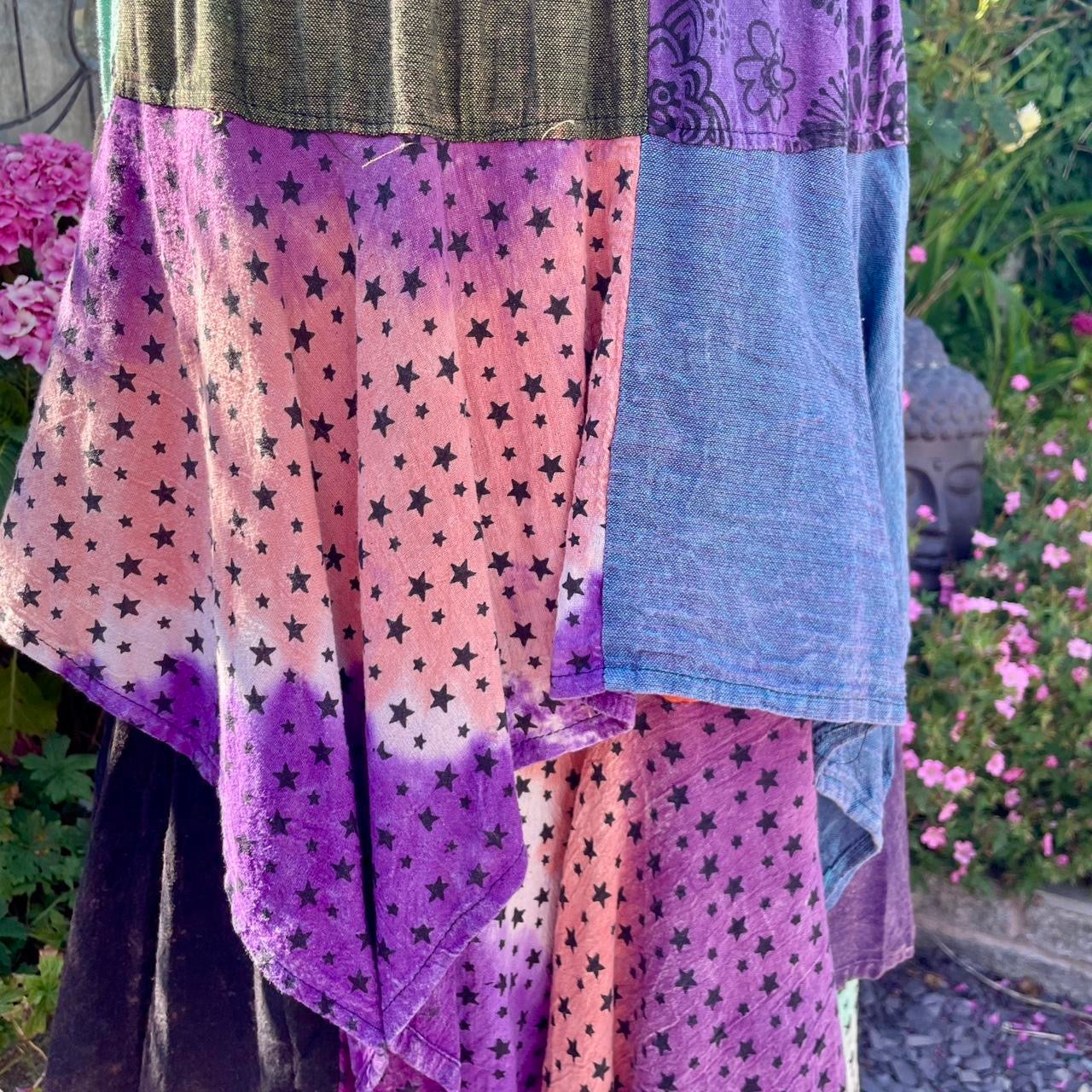 Nepali Patchwork Maxi Skirt