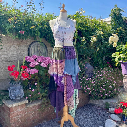 Nepali Patchwork Maxi Skirt