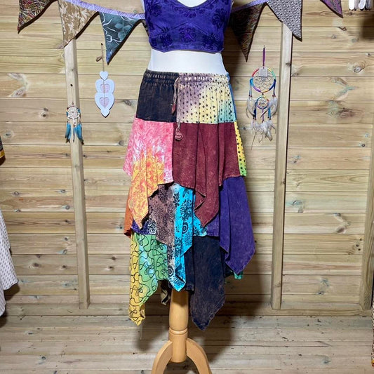 Nepali Patchwork Maxi Skirt