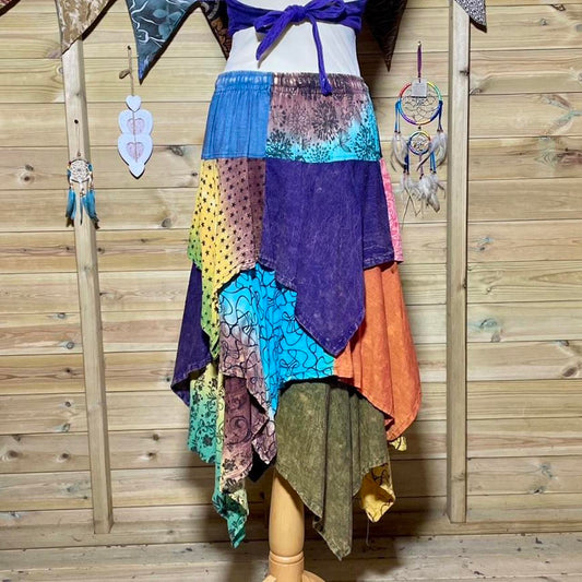 Nepali Patchwork Maxi Skirt