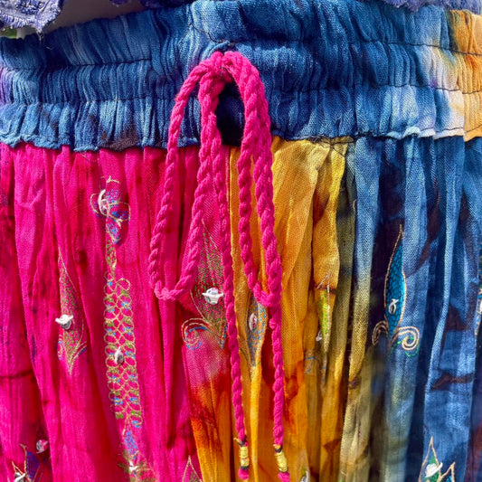 Vintage Tie-Dye Maxi Skirt