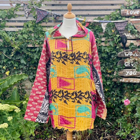 Vintage Kantha Hoodie