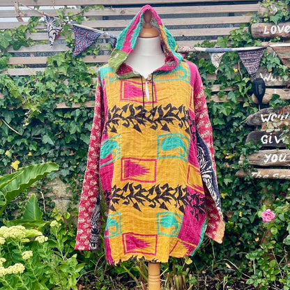 Vintage Kantha Hoodie