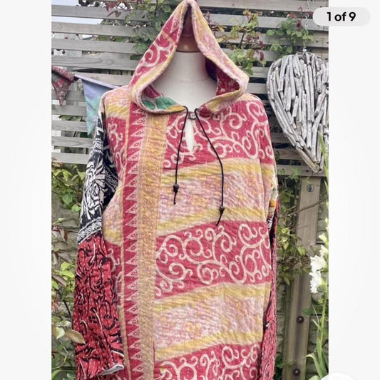 Vintage Kantha Hoodie