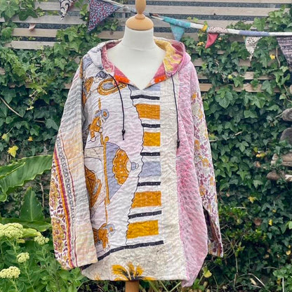 Vintage Kantha Hoodie
