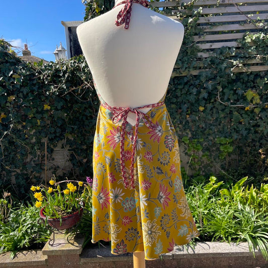 Balinese Batik Halter Neck Dress