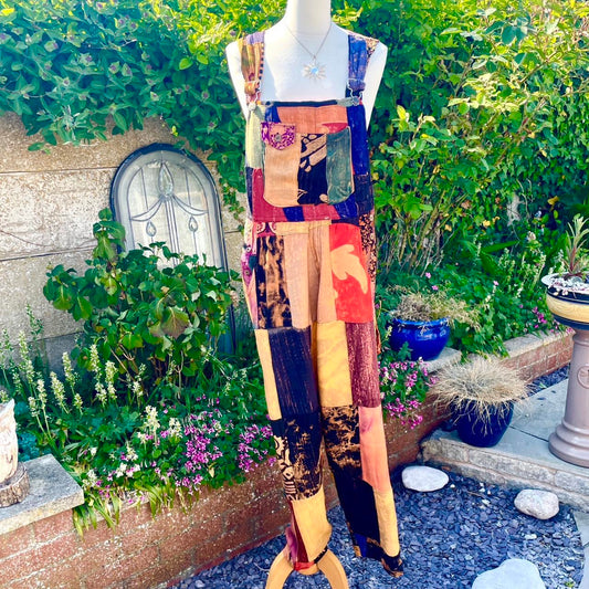 Vintage Patchwork Dungarees