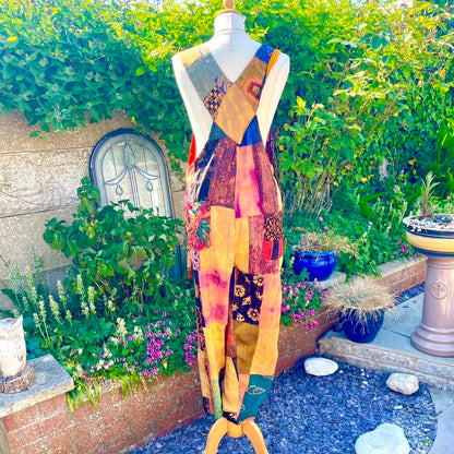 Vintage Patchwork Dungarees
