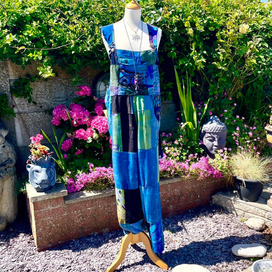 Vintage Patchwork Dungarees