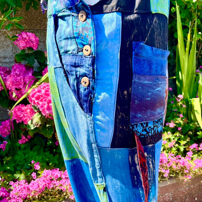 Vintage Patchwork Dungarees
