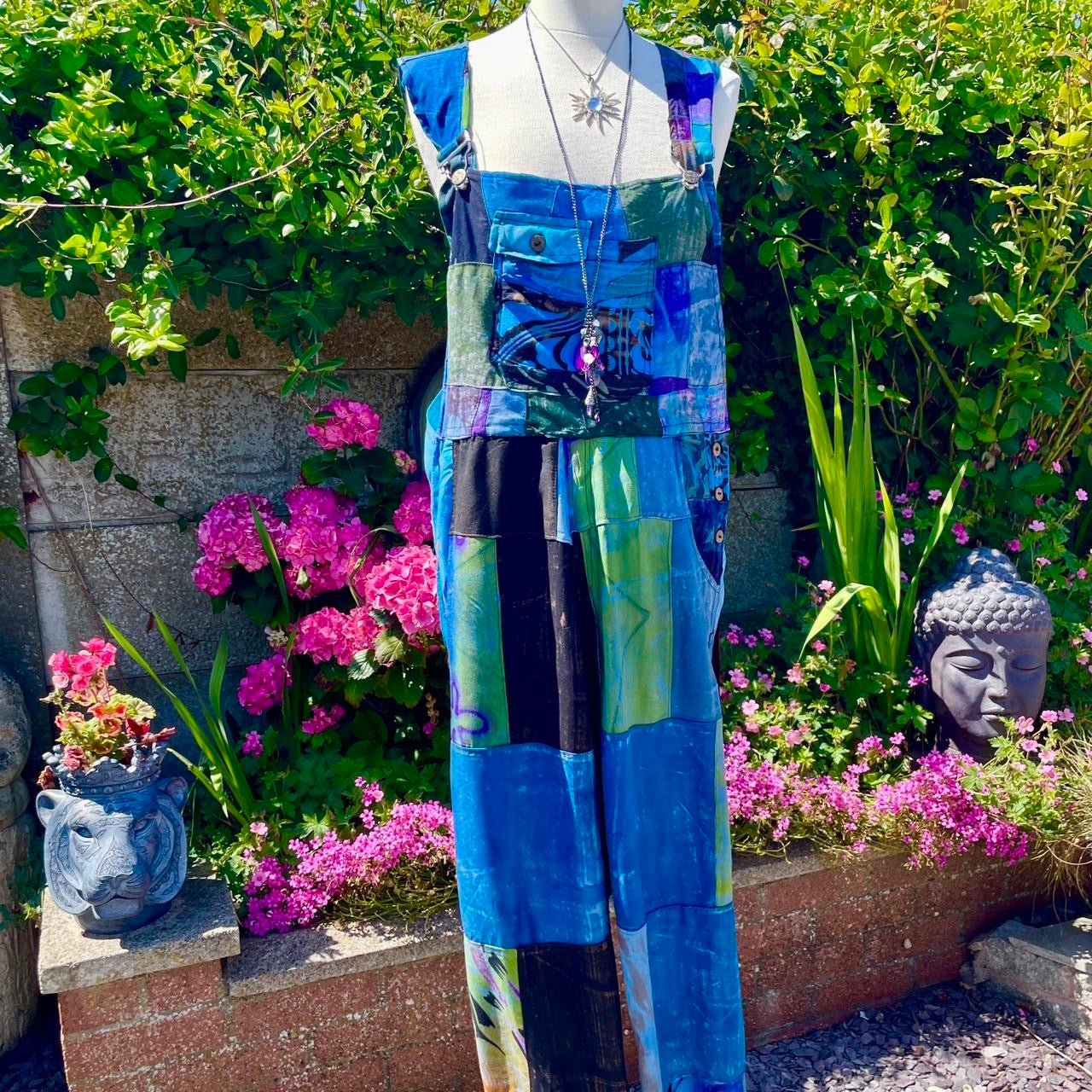 Vintage Patchwork Dungarees