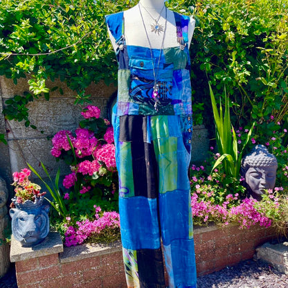 Vintage Patchwork Dungarees