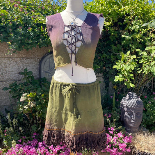Handmade Tie Dye Skirt and Top