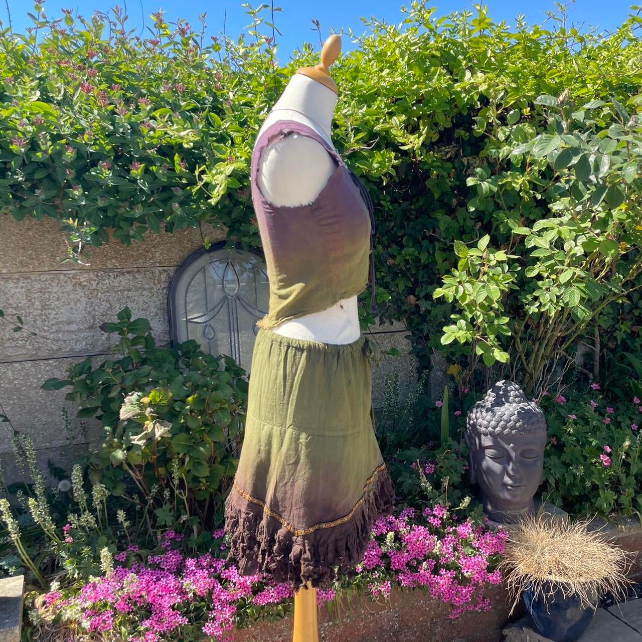 Handmade Tie Dye Skirt and Top
