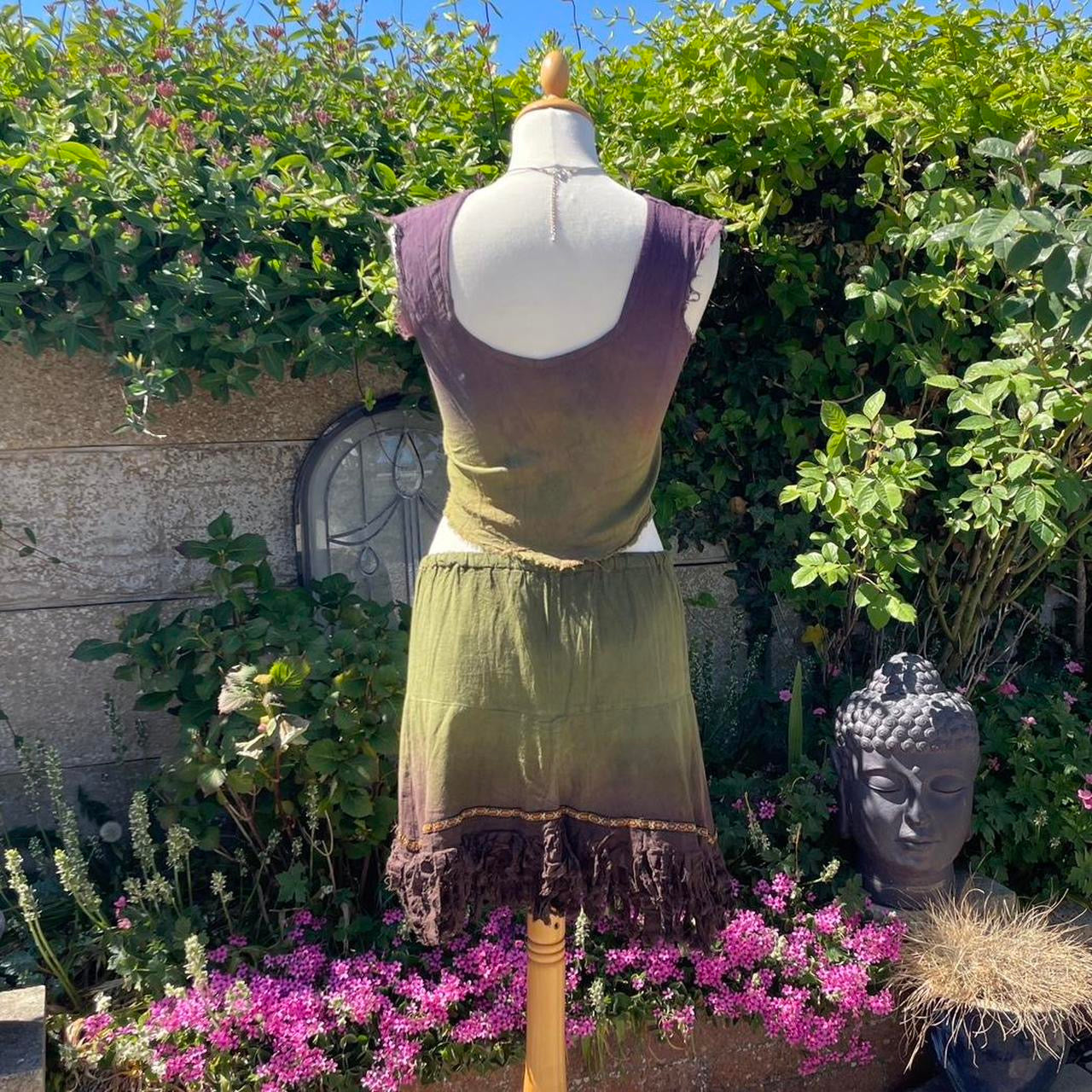 Handmade Tie Dye Skirt and Top