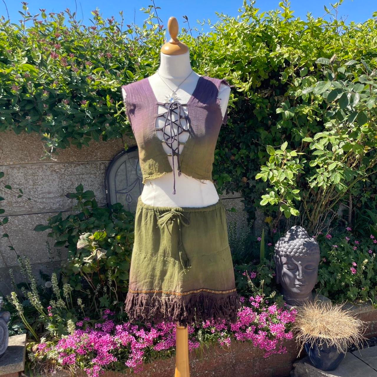 Handmade Tie Dye Skirt and Top
