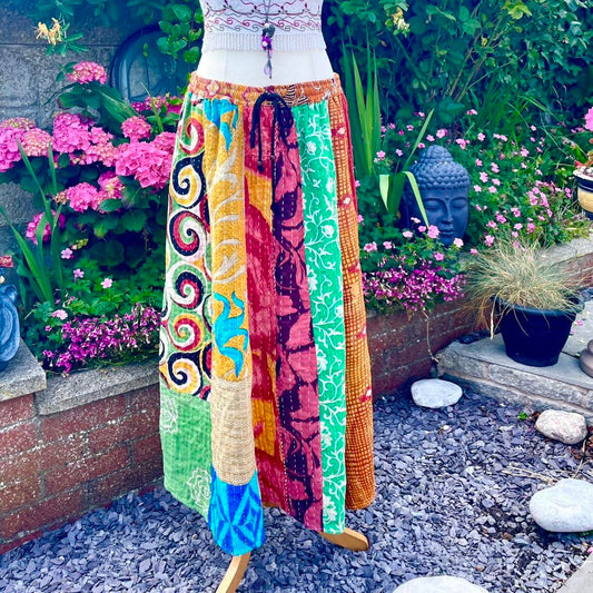 Vintage Indian kantha Skirt