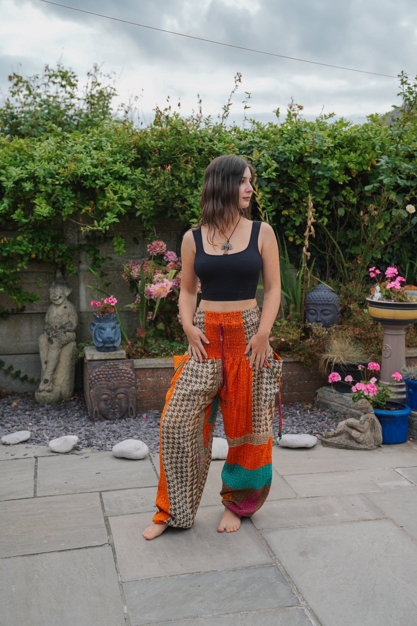 Vintage Kantha Harem Pants