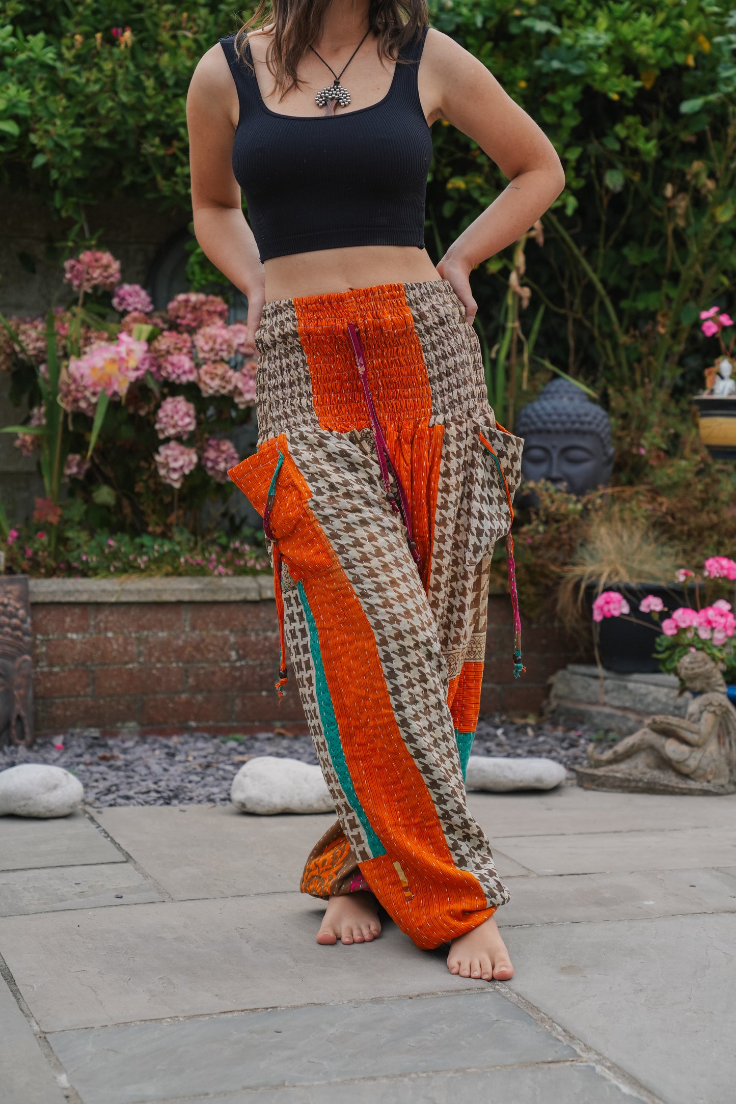 Vintage Kantha Harem Pants