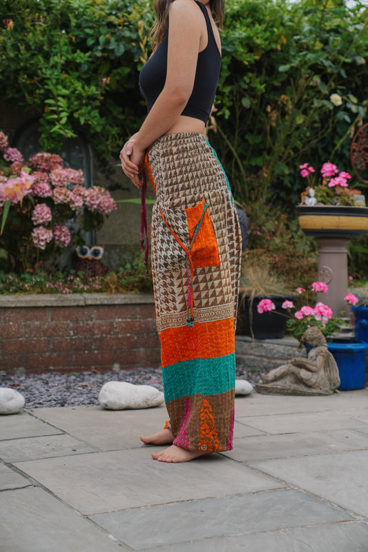 Vintage Kantha Harem Pants
