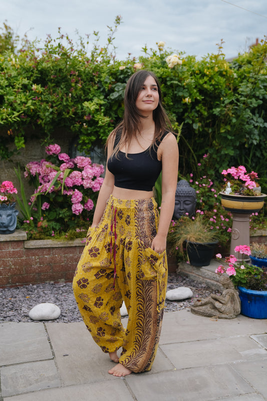 Vintage Kantha Harem Pants
