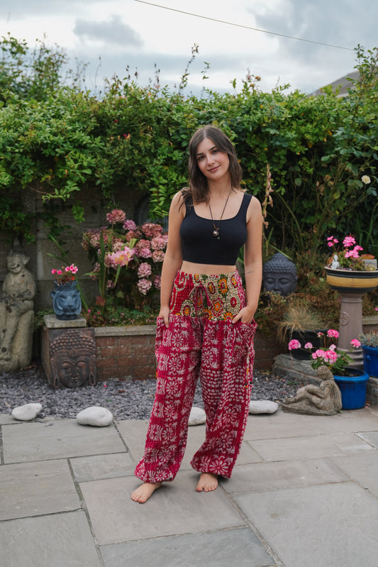 Vintage Kantha Harem Pants