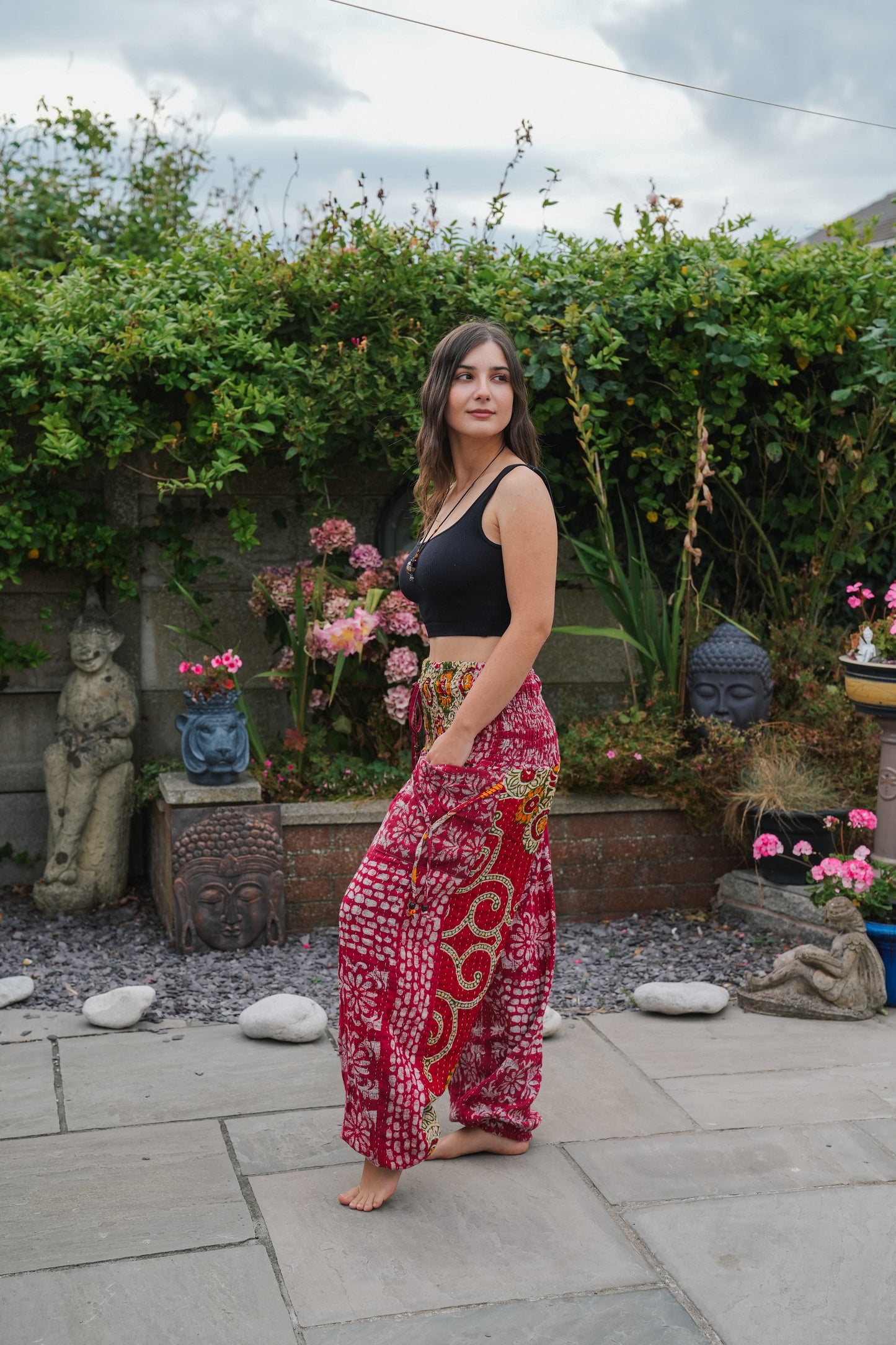 Vintage Kantha Harem Pants